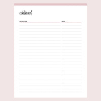 Printable Blank Recipe Template - Page 2
