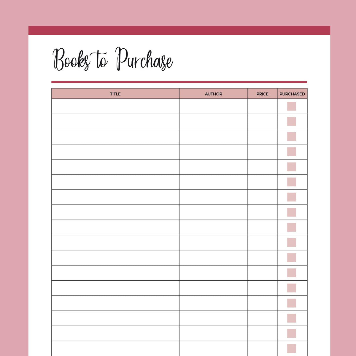 Pretty Book List.pdf Book Basic Printable List