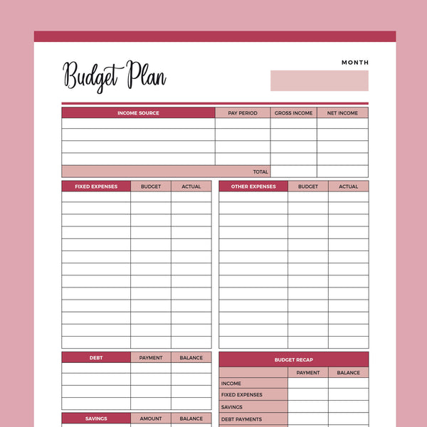 printable-budget-worksheet-us-letter-a4-pdf-free-download-plan-print-land for Free Printable Simple Budget Worksheet Pdf Printable Budget Worksheet | US Letter & A4 PDF | FREE Download – Plan Print Land for Free Printable Simple Budget Worksheet Pdf