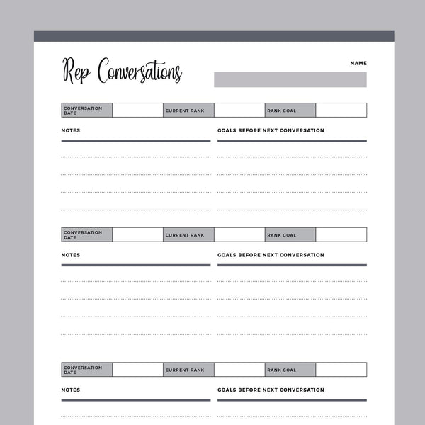 Printable Business Rep Conversation Log – Plan Print Land printable-business-rep-conversation-log-plan-print-land