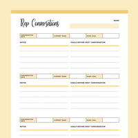 Printable Business Rep Profile – Plan Print Land