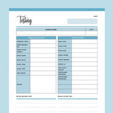 Printable Candle Making Testing Template - Blue