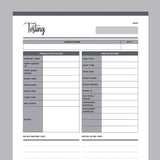 Printable Candle Making Testing Template - Grey