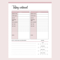 Printable Candle Making Testing Template - Page 2