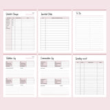Printable Child Custody Binder - Lists and Logs
