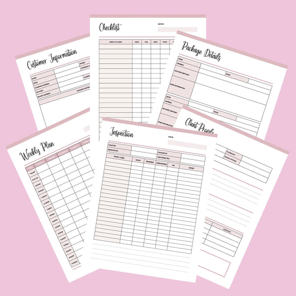 Free Printable Cleaning Business Forms Free Printable Cleaning Business Forms