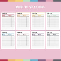 Printable cleaning business planner