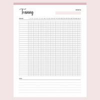Printable Daily Exercise Tracker