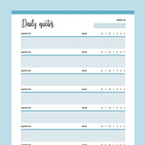 Printable Daily Motivational Quotes - Blue