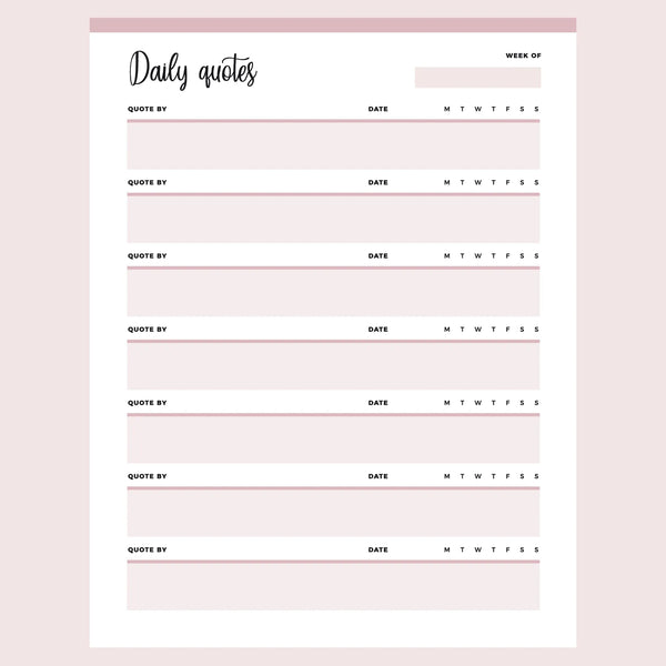 Printable Daily Motivational Quotes