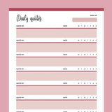 Printable Daily Motivational Quotes - Red