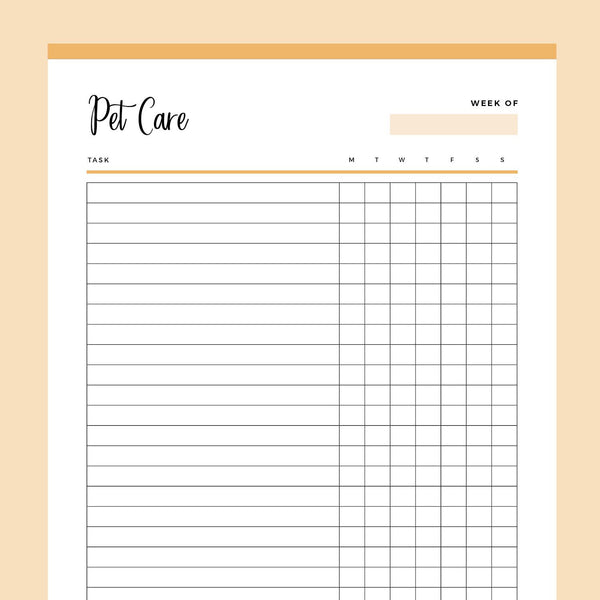 printable-daily-pet-care-chart-plan-print-land for Free Printable Dog Feeding Schedule Template Printable Daily Pet Care Chart – Plan Print Land for Free Printable Dog Feeding Schedule Template