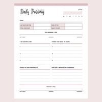 Printable Daily Positivity Journals Page 1