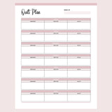 Printable Daily Quilt Planner