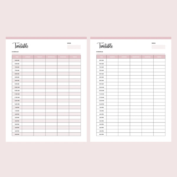 Printable Daily School Timetable | Instant download PDF | A4 & US Letter – Plan Print Land printable-daily-school-timetable-instant-download-pdf-a4-us-letter-plan-print-land