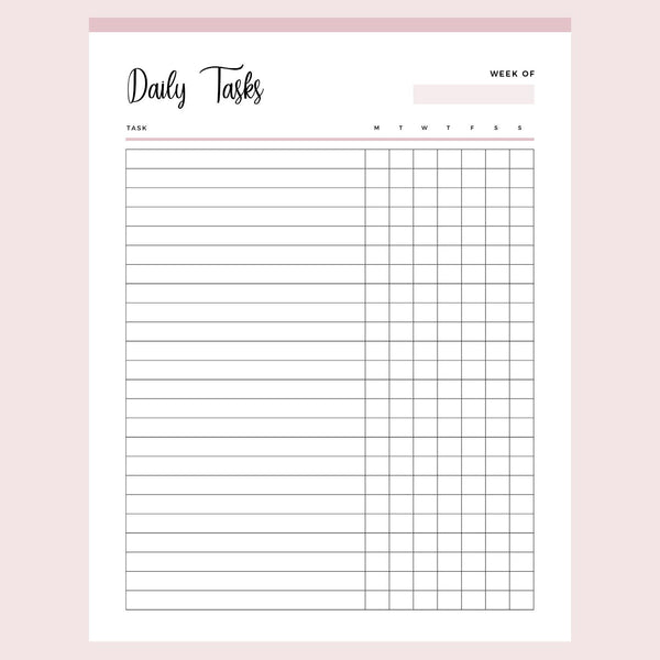 Printable Daily Task Checklist Plan Print Land printable-daily-task-checklist-plan-print-land