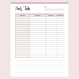 Printable Daily Task List For Cleaning