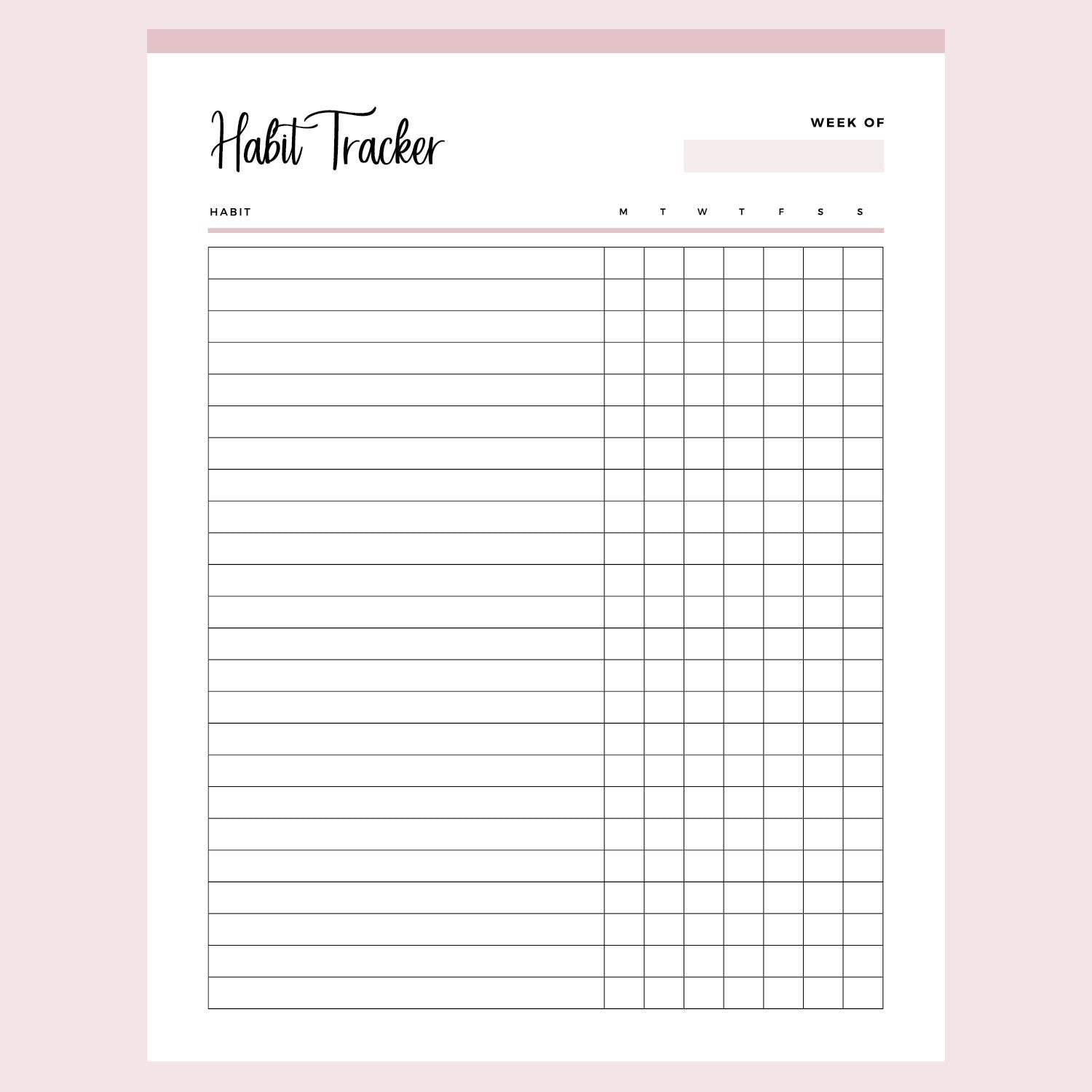 tracking habit en f