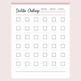 Printable Declutter Challenege Template Page 2