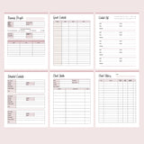 Printable dog training business planner