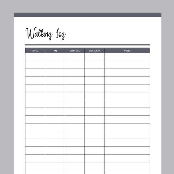 printable-dog-walking-log-instant-download-pdf-a4-and-us-letter-plan-print-land for Free Printable Monthly Walking Log Printable Dog Walking Log | Instant Download PDF | A4 and US Letter – Plan Print Land for Free Printable Monthly Walking Log