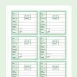 Printable Doggy Report Cards - Green