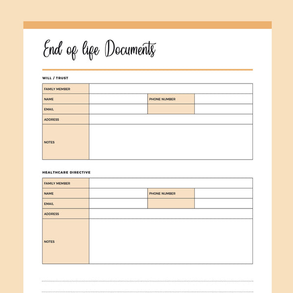 printable-end-of-life-planner-instant-download-pdf-a4-us-letter-plan-print-land for Free Printable End Of Life Checklist Template Printable End of Life Planner | Instant Download PDF | A4 & US Letter – Plan Print Land for Free Printable End Of Life Checklist Template