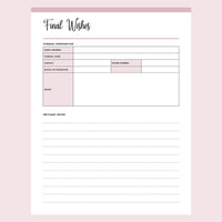 Printable End of Life Planner - Page 3