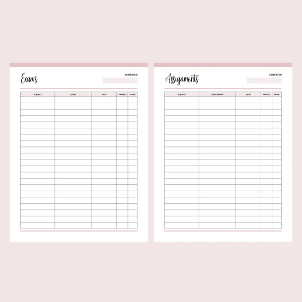 Printable Exam And Assignment Calendar | Instant Download PDF – Plan Print Land printable-exam-and-assignment-calendar-instant-download-pdf-plan-print-land
