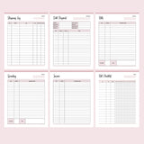 Printable Financial Planner - Bills and logs