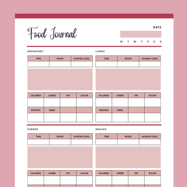 printable-food-journal-us-letter-and-a4-size-pdf-instant-download-plan-print-land for Free Printable Food Journal Pdf Free Download Printable Food Journal | US Letter and A4 size PDF | Instant Download – Plan Print Land for Free Printable Food Journal Pdf Free Download