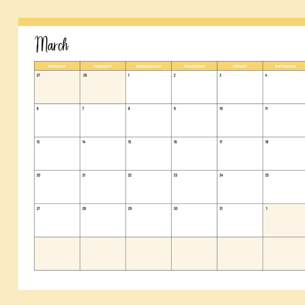 Free 2023 Printable Calendar - Monday Start Calendar – Plan Print Land free-2023-printable-calendar-monday-start-calendar-plan-print-land