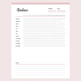 Printable Homeschool Attendance Sheet - Page 1