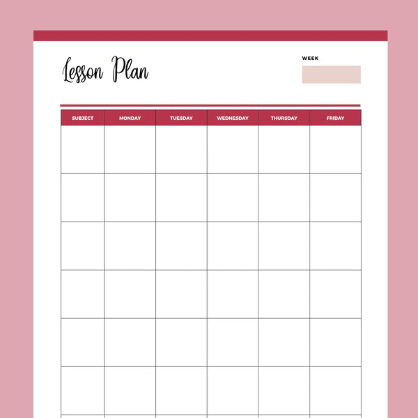 printable-homeschool-lesson-plan-overview-plan-print-land for Free Printable Homeschool Lesson Plan Template Printable Homeschool Lesson Plan Overview – Plan Print Land for Free Printable Homeschool Lesson Plan Template