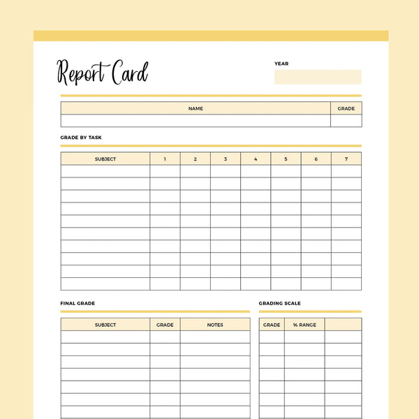 Printable Homeschool Report Card Template | Instant download PDF | A4 & US Letter – Plan Print Land printable-homeschool-report-card-template-instant-download-pdf-a4-us-letter-plan-print-land