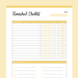 Printable Homeschooling Checklist – Plan Print Land