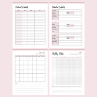 Printable IVF Journal - Contacts and Cycles