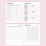 Printable IVF Journal - Contacts and Cycles