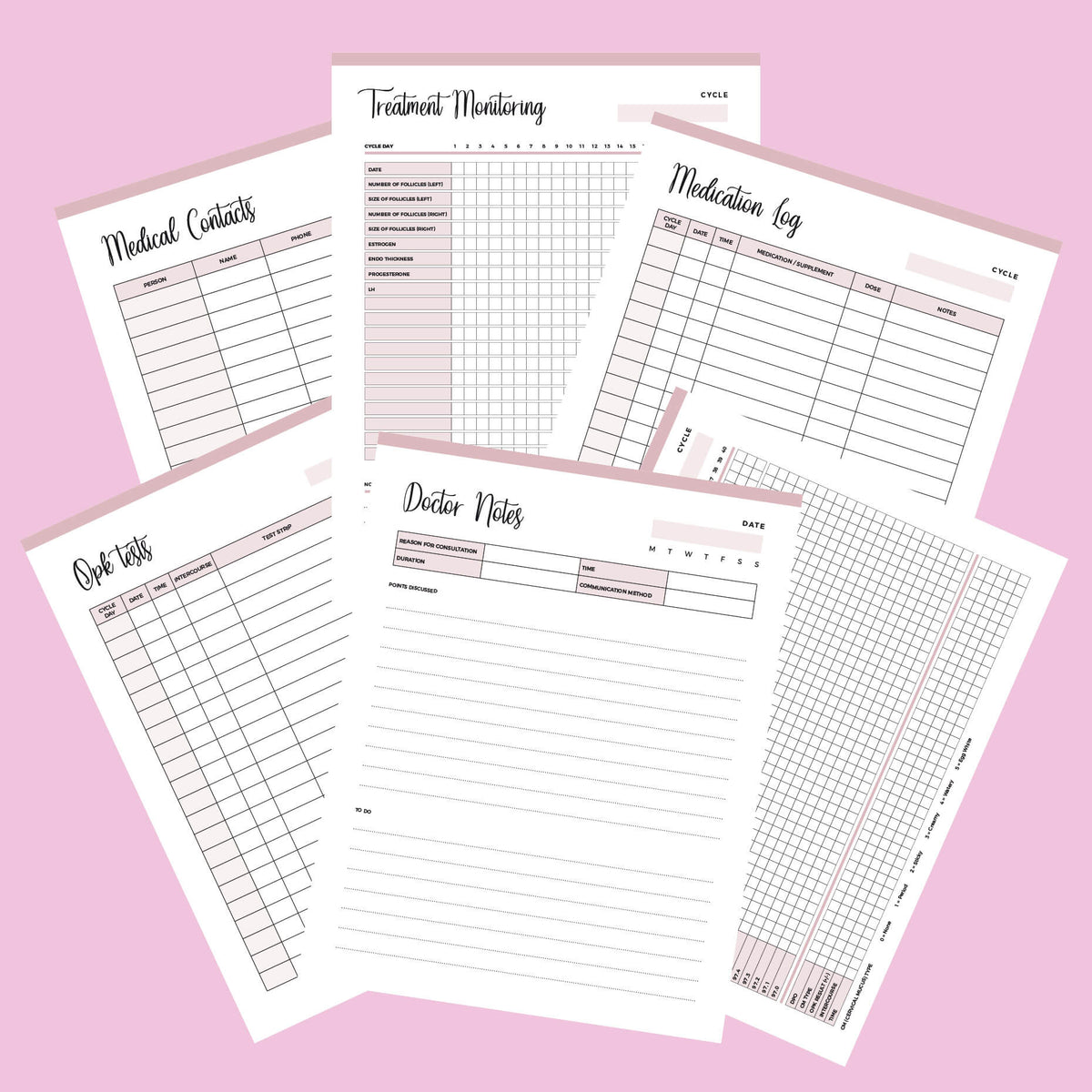 Printable IVF Journal | Instant Download PDF | 18 PAGES – Plan Print Land