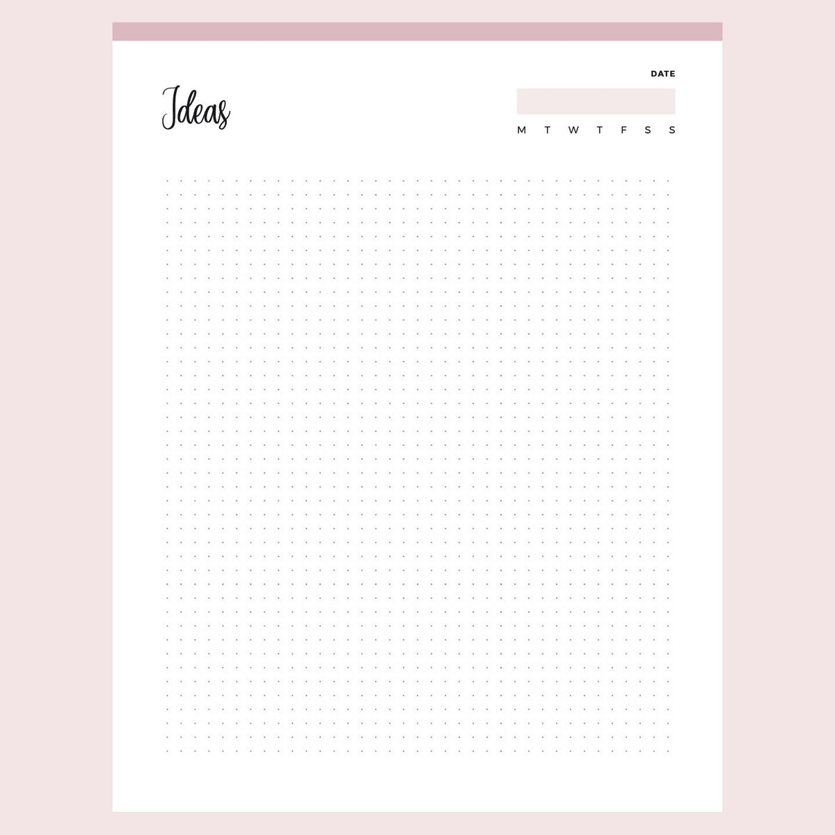 Printable Idea Sketching Sheet – Plan Print Land