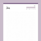 Printable Idea Sketching Sheet - Purple