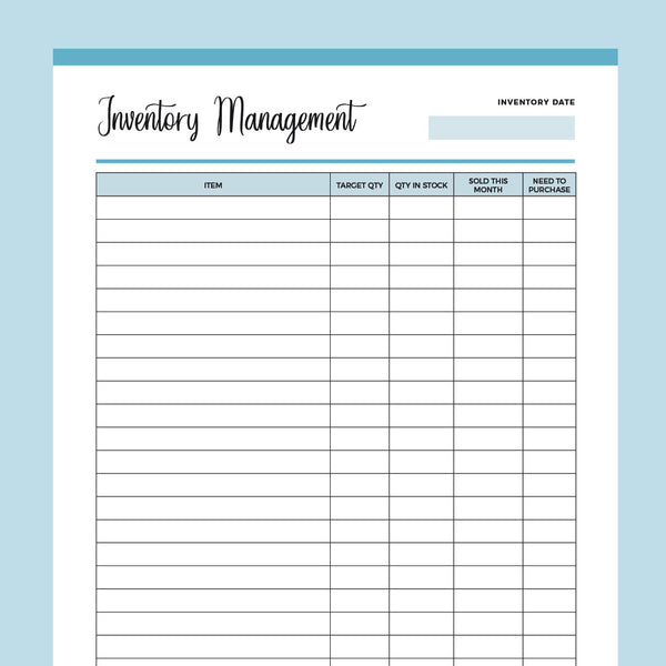 printable-inventory-sheet-us-letter-and-a4-pdf-instant-download-plan-print-land for Free Printable Inventory List Template Printable Inventory Sheet | US Letter and A4 PDF | Instant Download – Plan Print Land for Free Printable Inventory List Template