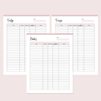 Printable Kitchen Inventory Tracker
