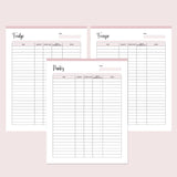 Printable Kitchen Inventory Tracker