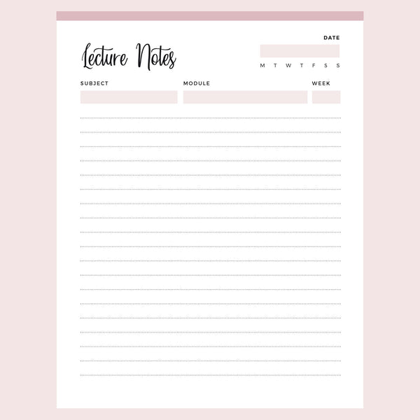 Printable Lecture Notes