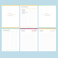 Printable Military PCS Binder - Other Documents and Notes