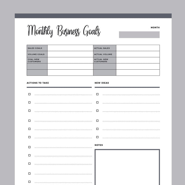 printable-monthly-business-goals-template-plan-print-land for Free Printable Monthly Goal Sheets Printable Monthly Business Goals Template – Plan Print Land for Free Printable Monthly Goal Sheets