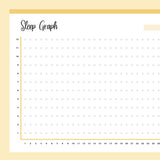 Printable Monthly Sleep Tracking Graph - Yellow