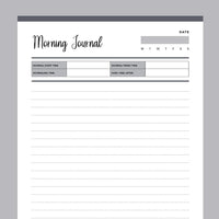 Printable Morning and Night Journal | Instant Download PDF – Plan Print ...