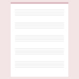 Printable Music Notes 5 Stave